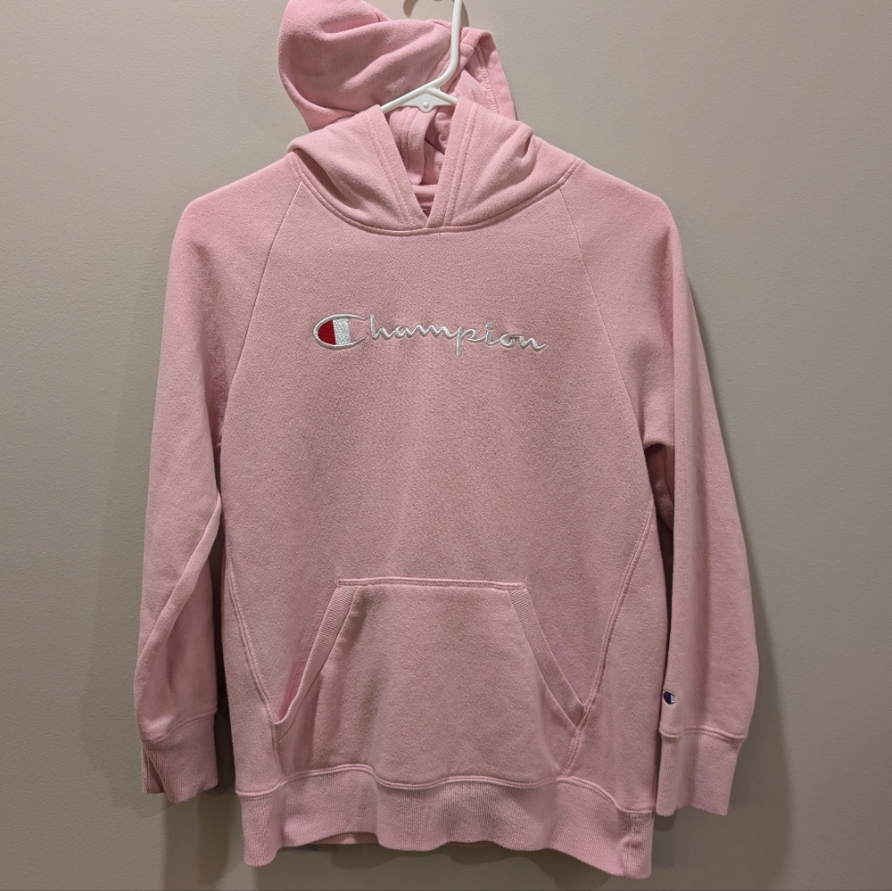 Champion Light Pink Pullover Hoodie Size XL Girls Juniors